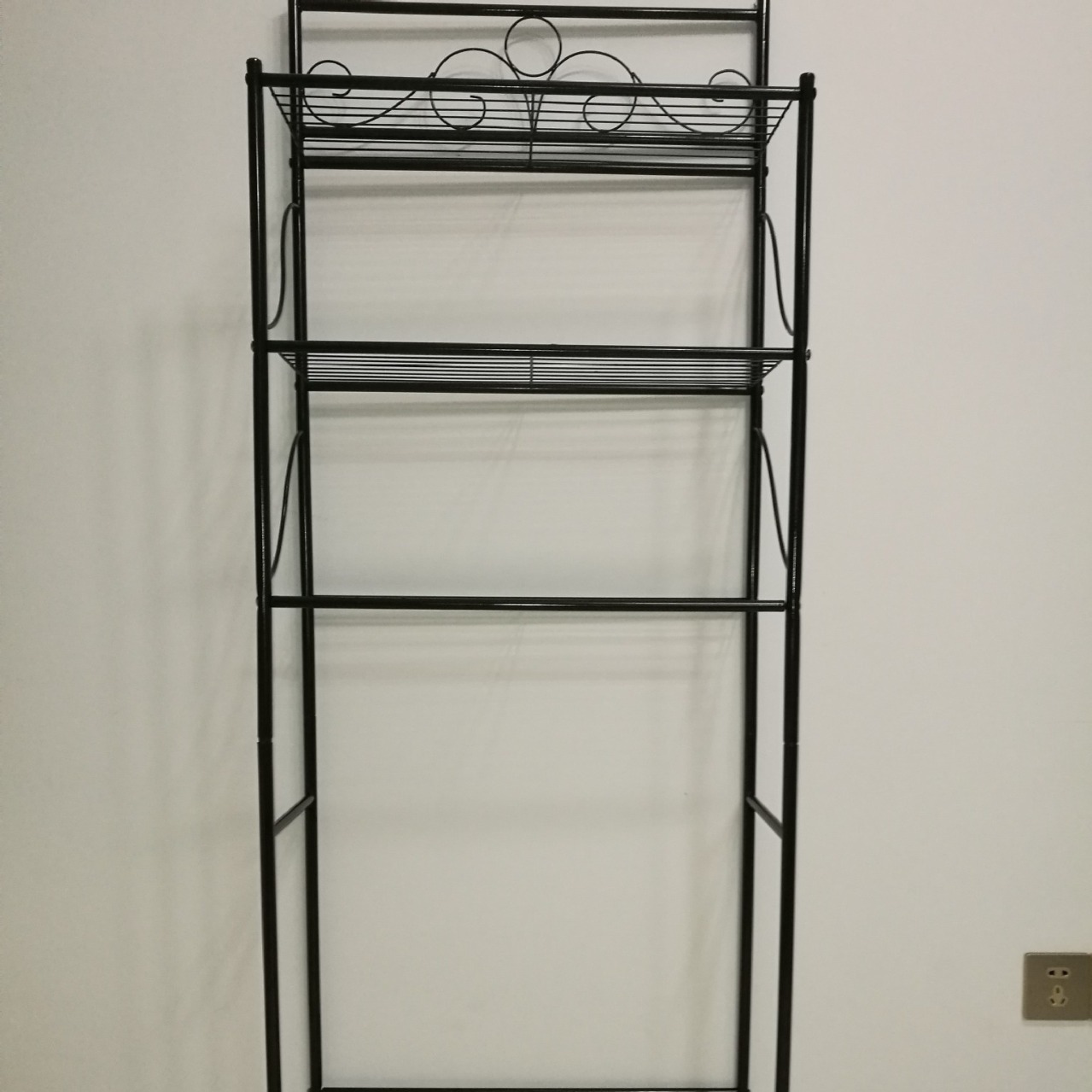 간단한 철 세탁기 스토리지 랙 화장실 스토리지 랙 욕실 랙 주방 조직 스토리지 랙 도매