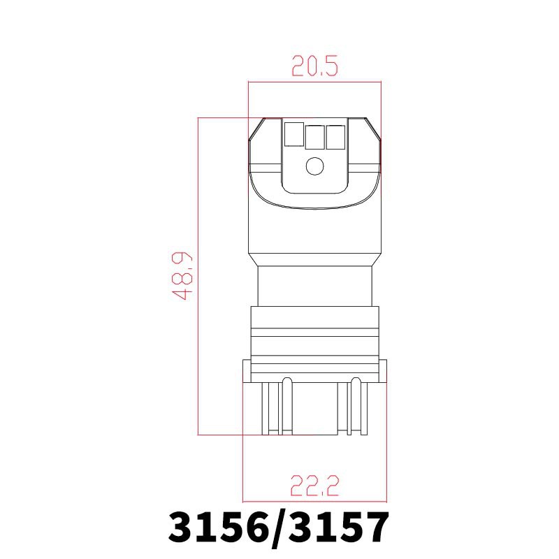 3156 3157 Led Tail Light, Reversing Light, Turn Signal Light, Brake Light 3156 3157 High Brightness Led Small Car Light