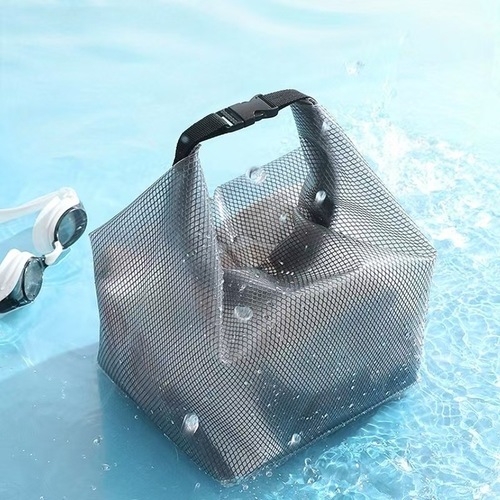 Waterproof storage bag for fitness clothes, swimming, bathroom, large capacity drawstring, unisex outdoor travel toiletry storage pouch