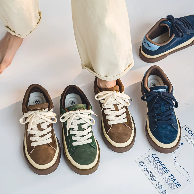 4546 плюс размер мужская обувь 2024 новая весна универсальная доска обувь Mailard холст обувь мужская спортивная повседневная хлебная обувь