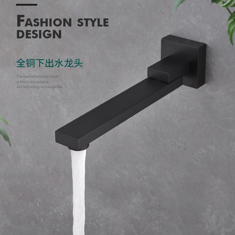 Boca cuadrada negra del oscilación (acero inoxidable)