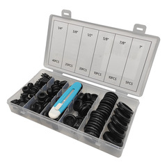 110pcs black protective coil double-sided rubber protective coil o-ring seal waterproof gasket