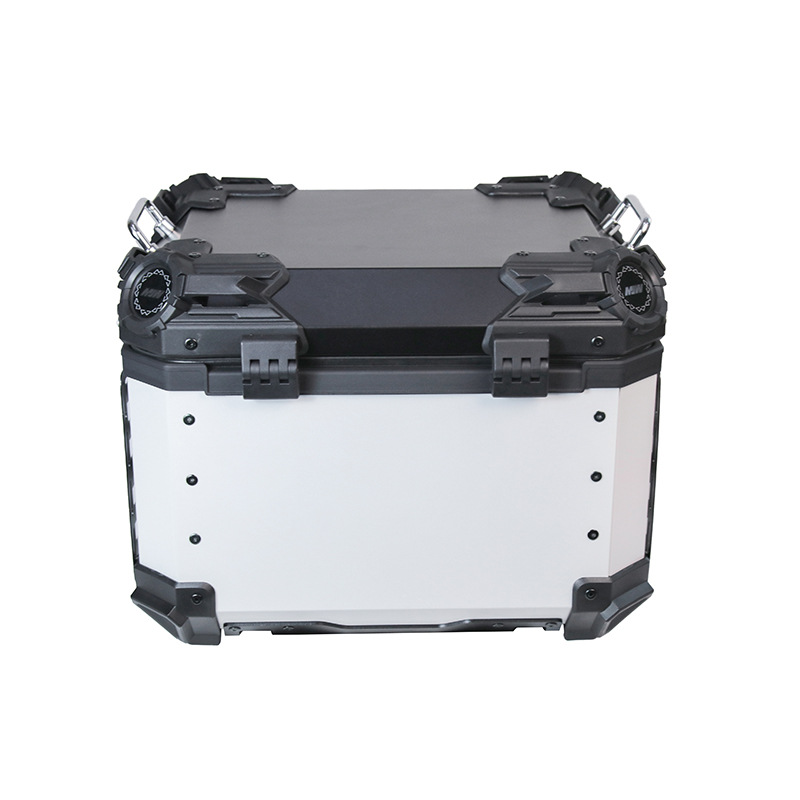 45L rápidamente desmontable locomotora coche eléctrico de motocicleta batería coche blanco negro aluminio aluminio caja de cola