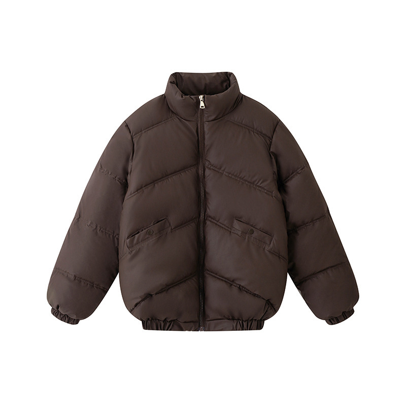 2024 nuevo algodón de pluma de invierno de mujer engrosado chaqueta de algodón coreana pequeña moda suelta ropa de pan