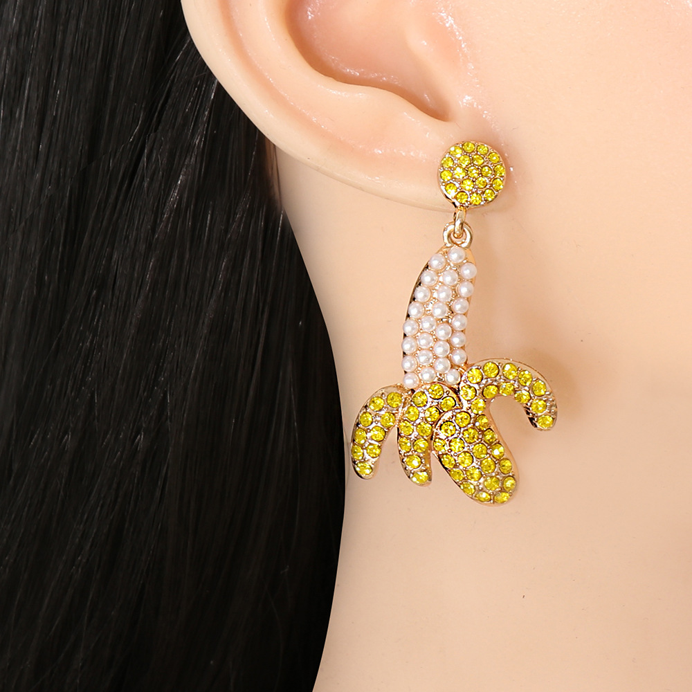 fashion personality exaggerated handmade banana earringspicture2