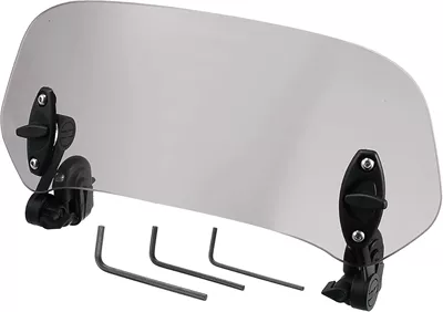 Motorcycle front windshield Height-Adjustable Windscreen Air Deflector - large-size-37cm-grey