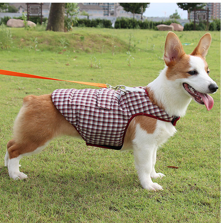 Wholesale Accessories Double-sided Plaid Pet Cotton Vest Pet Clothing Nihaojewelry display picture 4