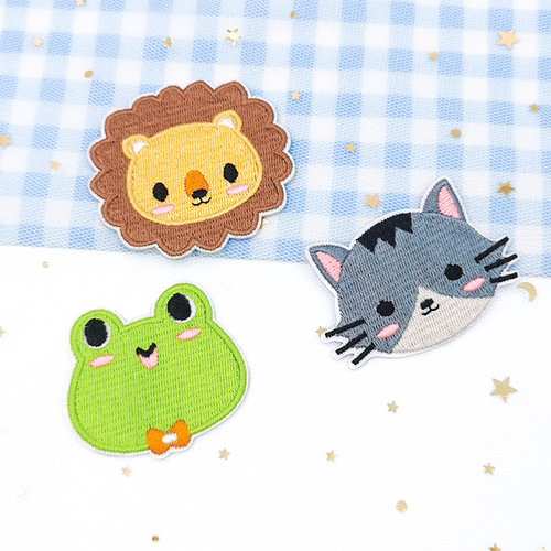 Zhinuo computer embroidery cross-border best-selling cartoon animal embroidery cloth stickers cute clothing accessories patches cloth embroidered patches stickers