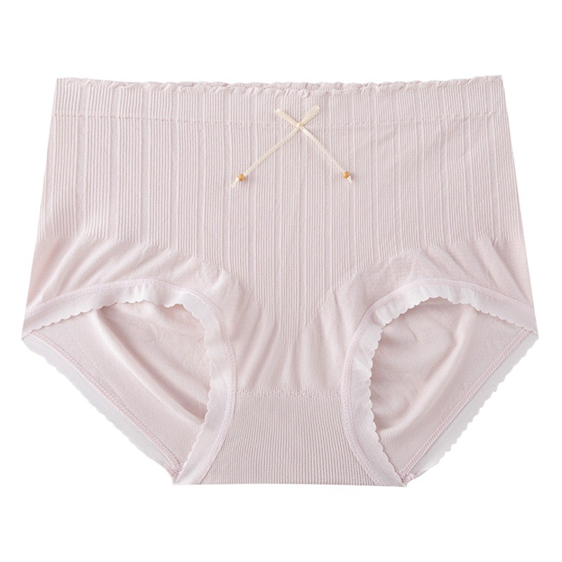 Cintura alta Seamless Plus size algodón de contracción del vientre de las niñas 7A entrepierna antibacteriana de alto aspecto interior de la cadera de las mujeres de elevación de la entrepierna de algodón calzoncillos