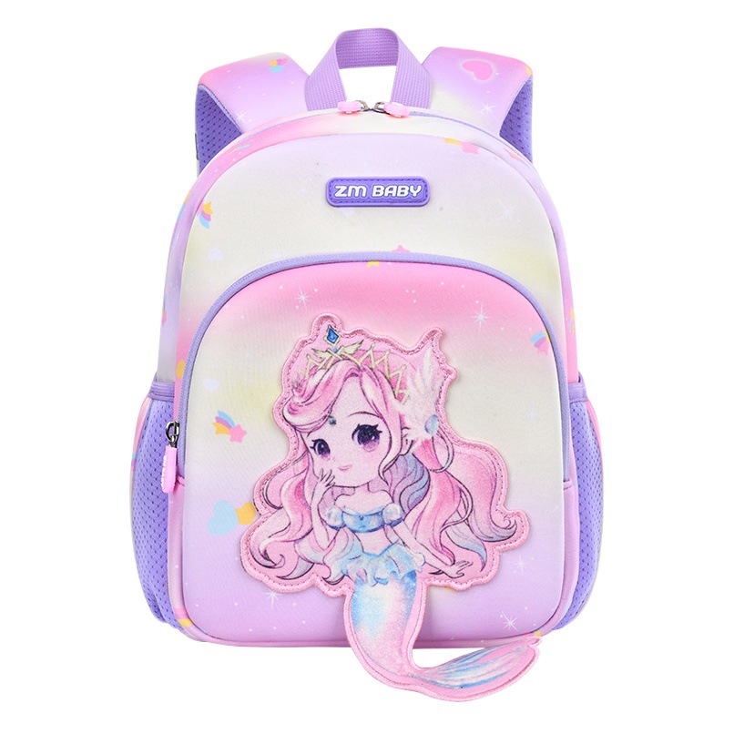 Nuevo material de buceo mochila dibujos animados lindo kindergarten mini mochila 3-6 años de edad niña mochila bolsa de los niños