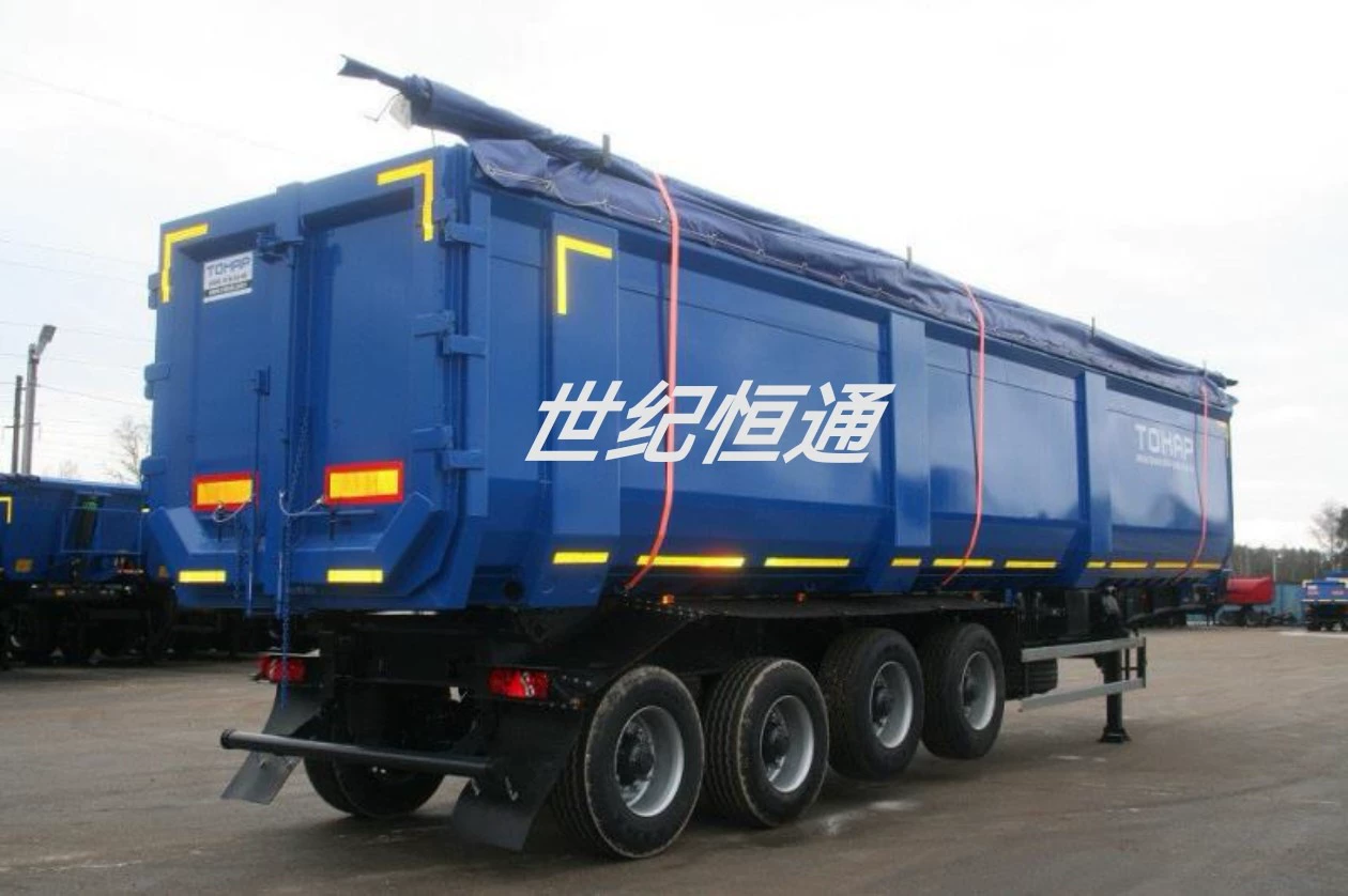 Самосвальный полуприцеп бакового типа, самосвальный полуприцеп гусеничного типа, самосвальный полуприцеп для перевозки зерна, автомобиль для перевозки песка и гравия