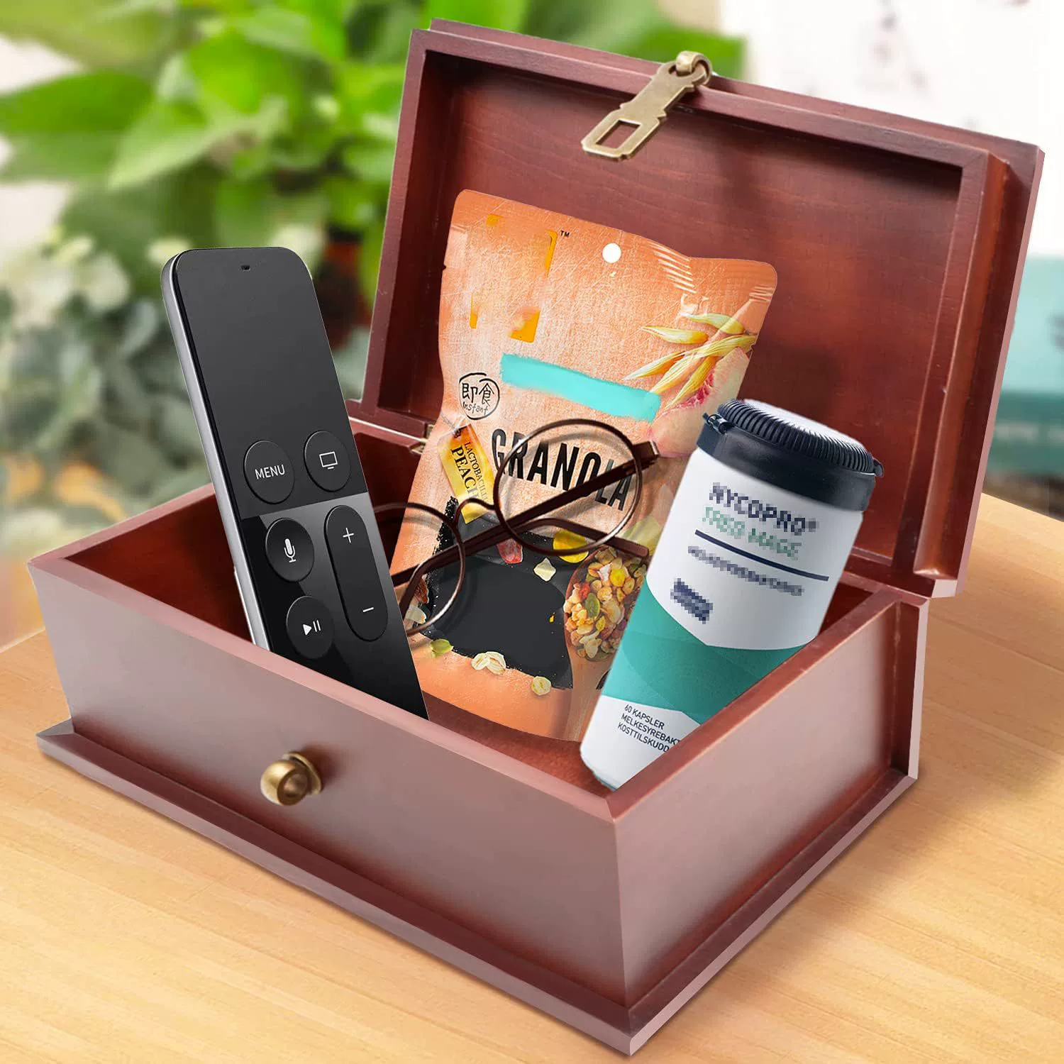 Деревянная коробка для хранения раскладушка с замком деревянная настольная коробка для хранения косметики для хранения мусора отделка деревянная коробка