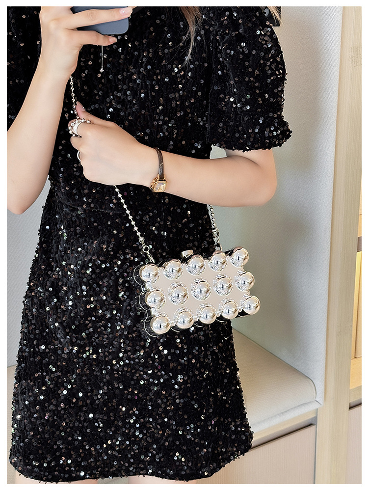 Acrylic bag 2025 New style, European and American cross-border single-shoulder fashionable design women's chain box bag undefined