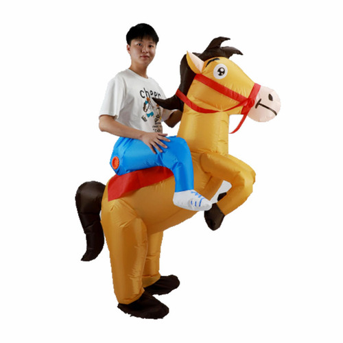 Cross-border foreign trade Halloween inflatable horse horse active atmosphere decoration props pony riding inflatable costume