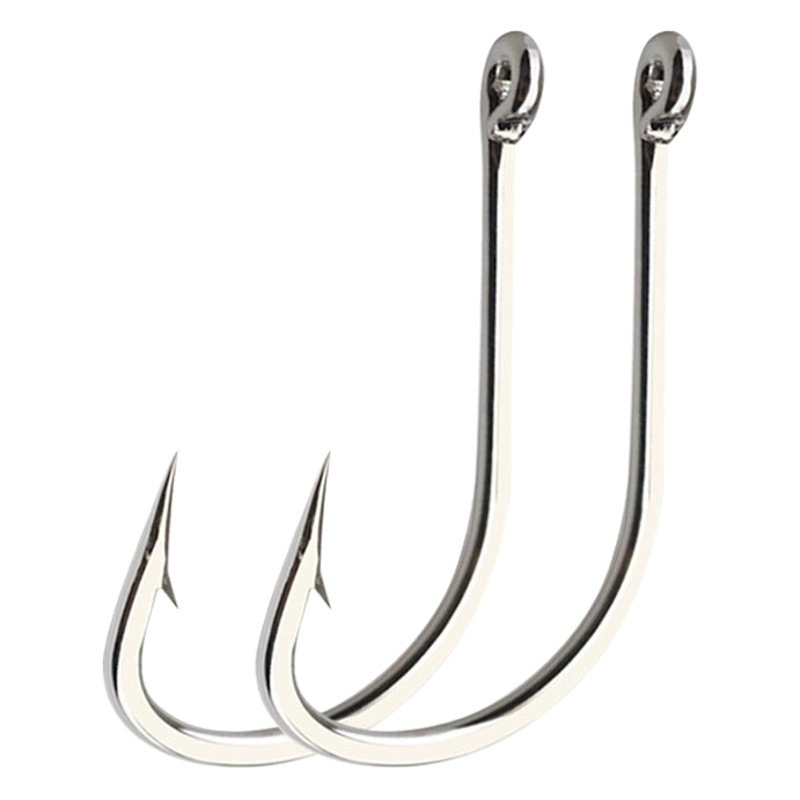 Tufu Haixi silver high carbon steel barbed hook tip flat hook body stream fishing crucian carp bulk hook wholesale