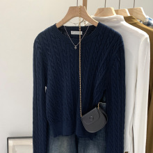 秋冬装肌理内搭打底针织衫女秋2024新款高级感超好看小香风毛衣