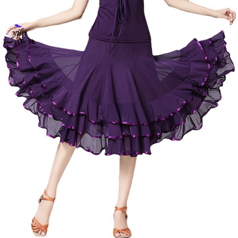 Новая современная танцевальная юбка Gargam юбка латинский танец танцевальная площадь танцевальная практика боевая танцевальная юбка