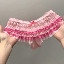 甜美蛋糕~ 性感纯欲蛋糕裙蕾丝女士内裤可爱洛丽塔日系网纱三角裤