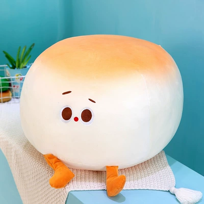 Mini Plush Toy in the Shape of a Steamed Bun, Creative Pillow, Super Soft Children's Companion Doll, Wholesale Mini Soft and Squishy Doll (Oyuncaq yastıqlar) - steamed-bread-10cm-001kg
