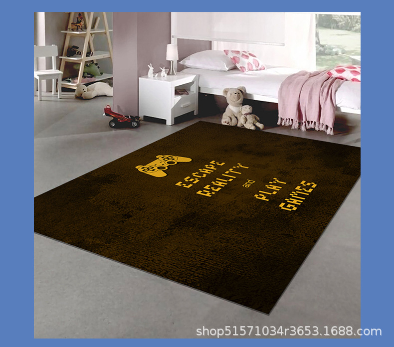 游戏机地毯,儿童卧室地毯,卡通地垫,电竞地毯