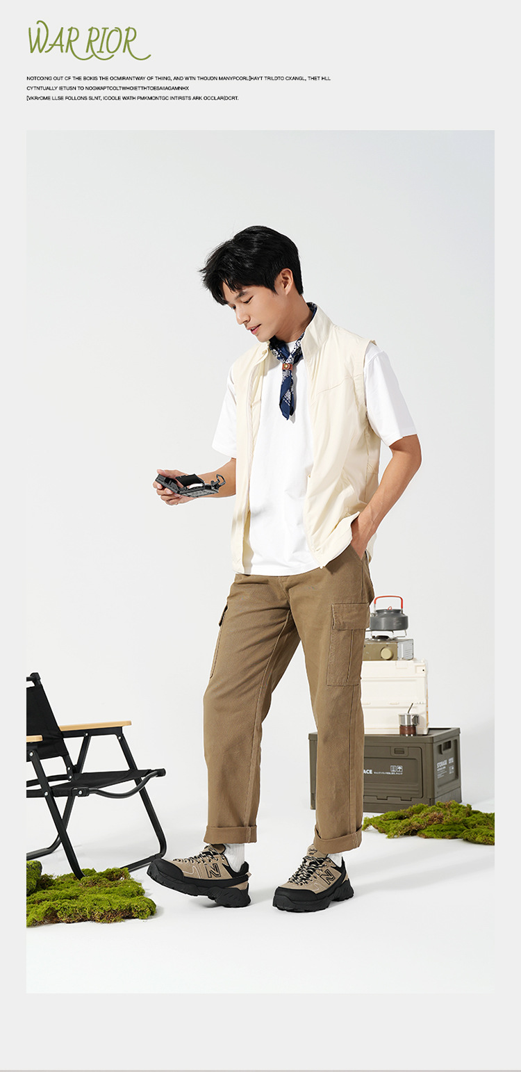 Giày sneaker unisex đế dày phong cách thể thao ngoài trời — 1888 Yến Mạch Nâu chi tiết 5