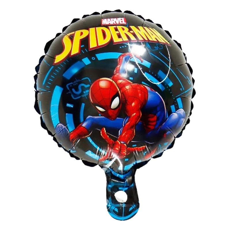 Nueva historieta Spider-Man globo de aluminio 10 pulgadas Spider-Man globo de aluminio fiesta de cumpleaños decoración globo