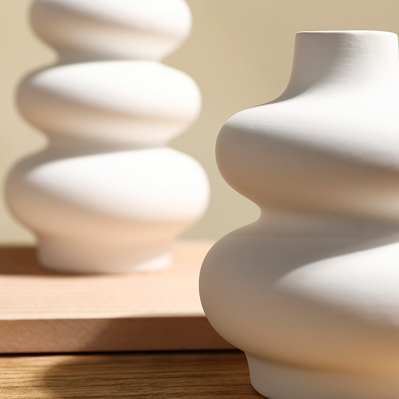 Fronteriza in-viento vasos de flores Nordic quema flores falsas flores secas adornos de cerámica en el hogar sala de estar vasos de flores contenedores