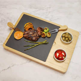 厂家供应木质芝士板 餐厅奶酪板含刀具四件套厨房用具相思木砧板