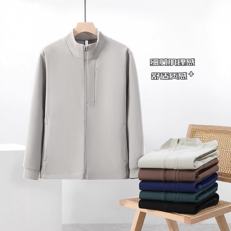 Same Style as Lulu! Soj Series Urban Outdoor Functional Couple Stand-Up Collar Jacket High Elastic Sports Casual Jacket