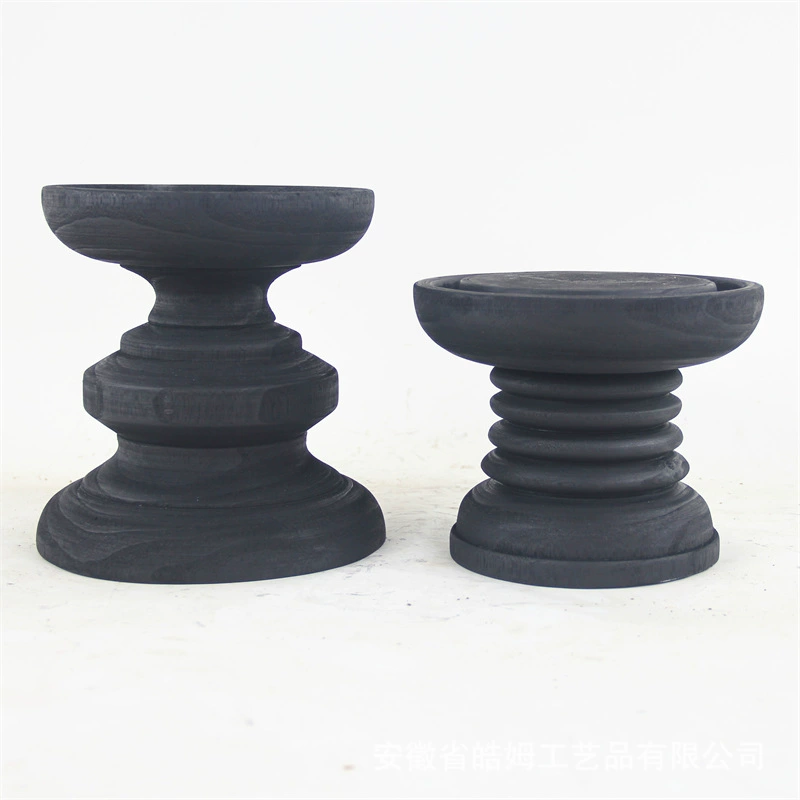 Wooden black red (black) tea, table villa, decorations, handmade