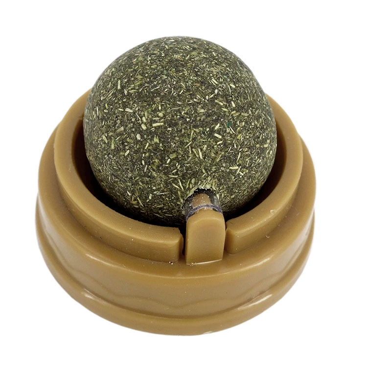 Вращающийся мяч с кошачьей мятой можно прикрепить для лизания и игр, шлифовки зубов и саморазвлечения, игрушка для кошек, известная в Интернете игрушка для кошек.