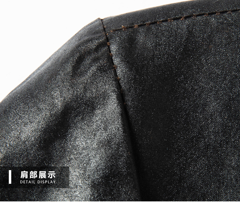 Áo sơ mi ngắn tay lụa tơ sen phong cách Trung Hoa cổ điển cho nam trung niên — G6007 đen chi tiết 16