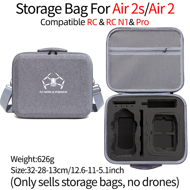Caja de almacenamiento para DJI air 2s air 2 con bolsas de almacenamiento de pantalla RC caja de almacenamiento de control remoto mochila portátil