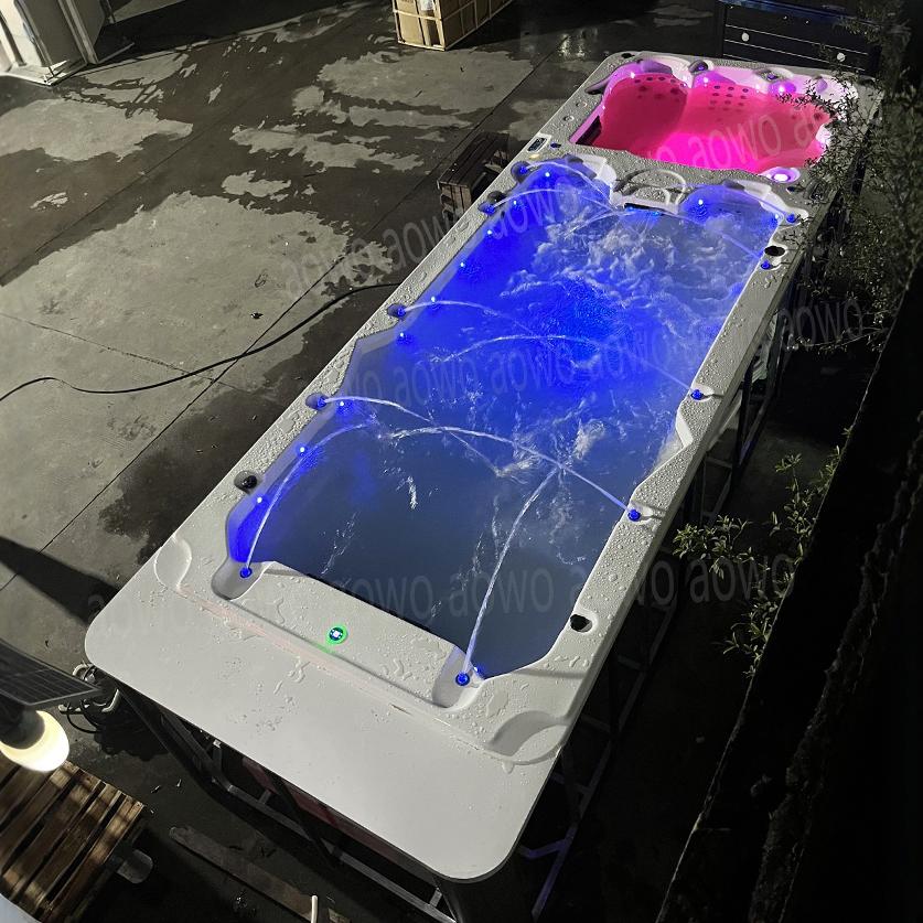 AOWO 6.3m bañera de hidromasaje al aire libre gran piscina multiplaza piscina infinita jardín piscina
