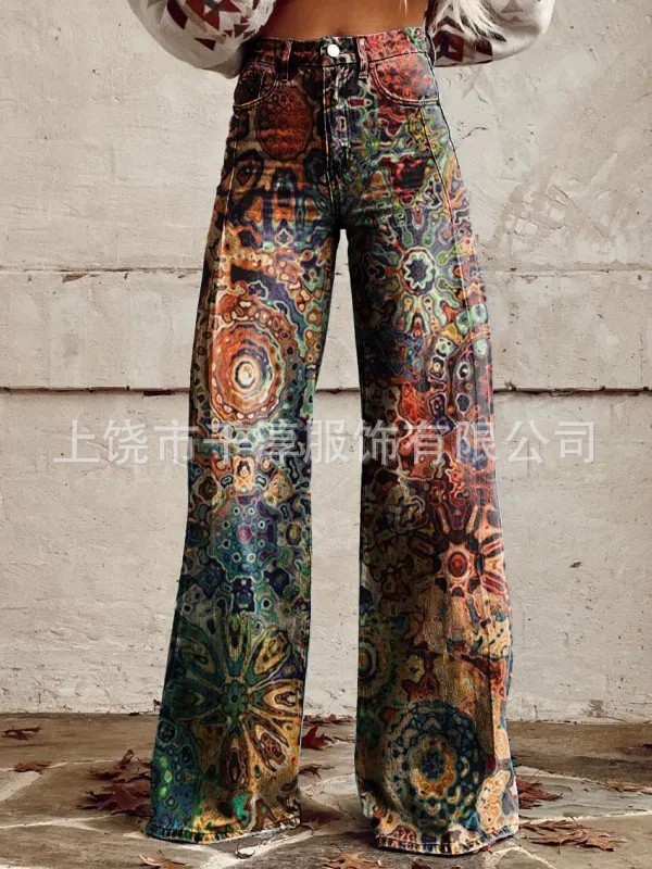 人気の独立系サイト Xiyin TEMU AliExpress ebay ヨーロッパとアメリカの貿易大きいサイズの女性のカジュアルパンツ薄い模造ジーンズ|undefined