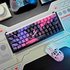 耿鬼キーボードのキーキャップPBTは元の工場側で光を透過します。