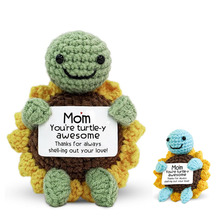 跨境新款Positive Sea turtle手工钩织积极海龟母亲节礼物