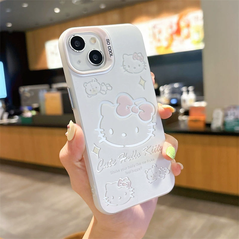 Hello Kitty, яблоко, кукла, совместим с iPhone 16, мультяшный чехол для телефона, 16promax, iphone, 15plus, 12