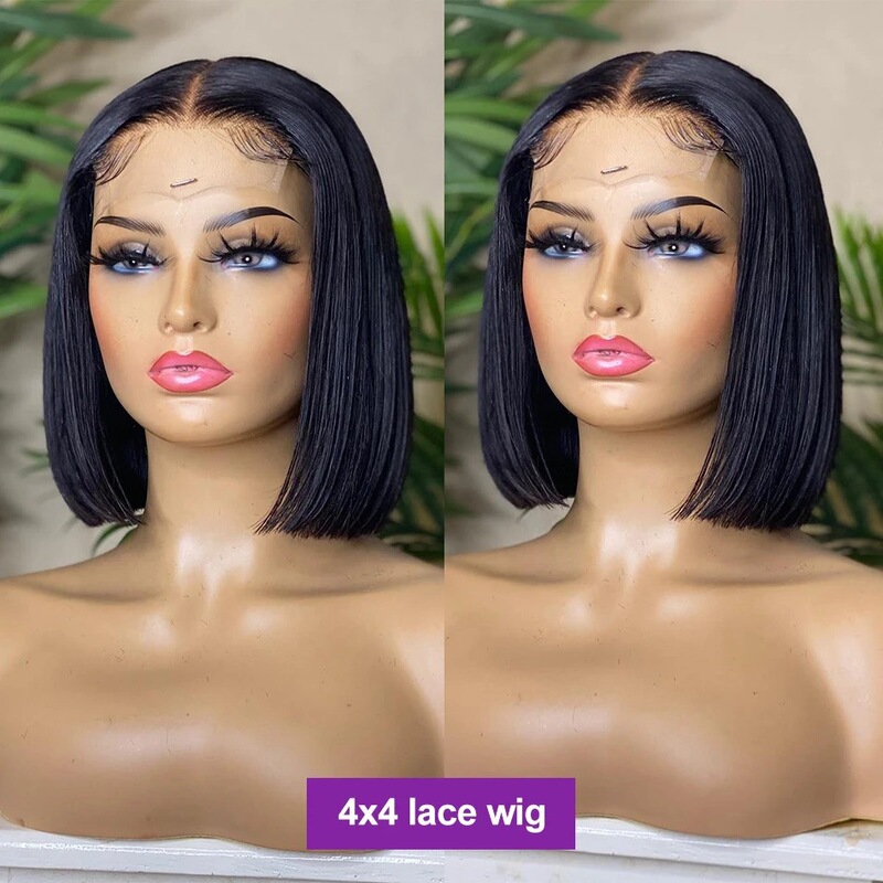 Vietnam Bone Straight Bob Human Hair Wigs Front Lace Wig Headgear Wholesale