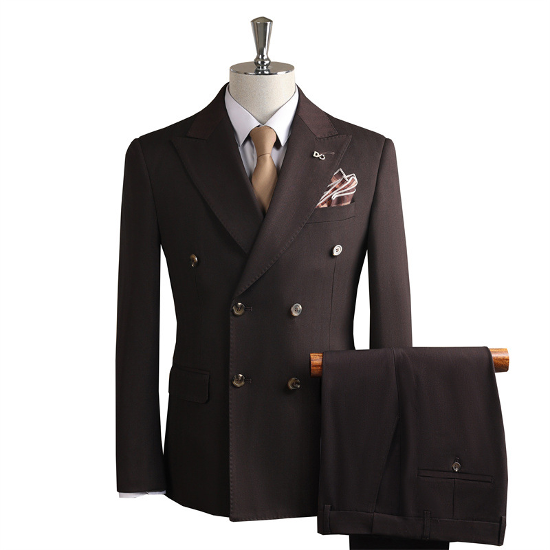 Moderner, zweireihiger Anzug mit Blazer und Hose | Business Casual, Hochzeit, Auftritt, formelle Kleidung für Herren_voghion.com