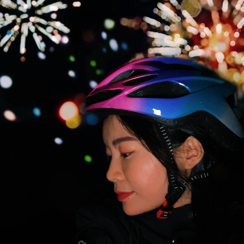 Bicycle Helmet Men's and Women's Mountain Bike Road Bike Folding Balance Bike Roller Skating Safety Helmet Riding Wear