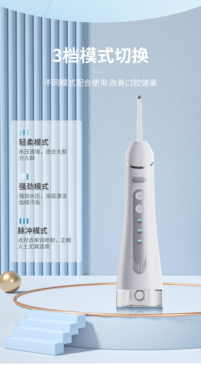USB Rechargeable Portable Oral Irrigator Set Home Travel Oral Cleaning Tool Electric Water Flosser