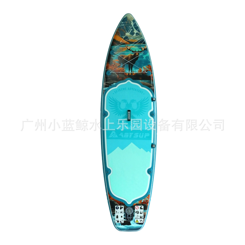 Inflatable paddle board SUP stand-up surfboard all-water unisex cartoon bear design 335cm widened and thickened