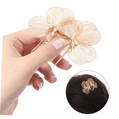 新婦の頭飾りの韓国式の新型の超仙の金色の花の髪は手の復古のバロックの結婚の紗の髪の装飾品を結びます。