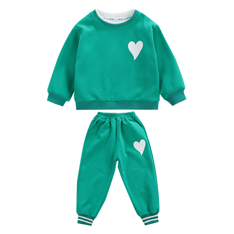 Pull de sport pour garçons, ensemble deux pièces, à la mode, pour jeunes enfants, saison printemps et automne 2023_voghion.com