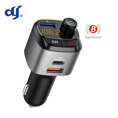Factory Wholesale Wireless Car Bluetooth Transmitter with Fast Charging and Type C Interface