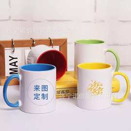 厂家马克杯水杯印图马克杯陶瓷杯图片可转印做logo照片广告宣发杯