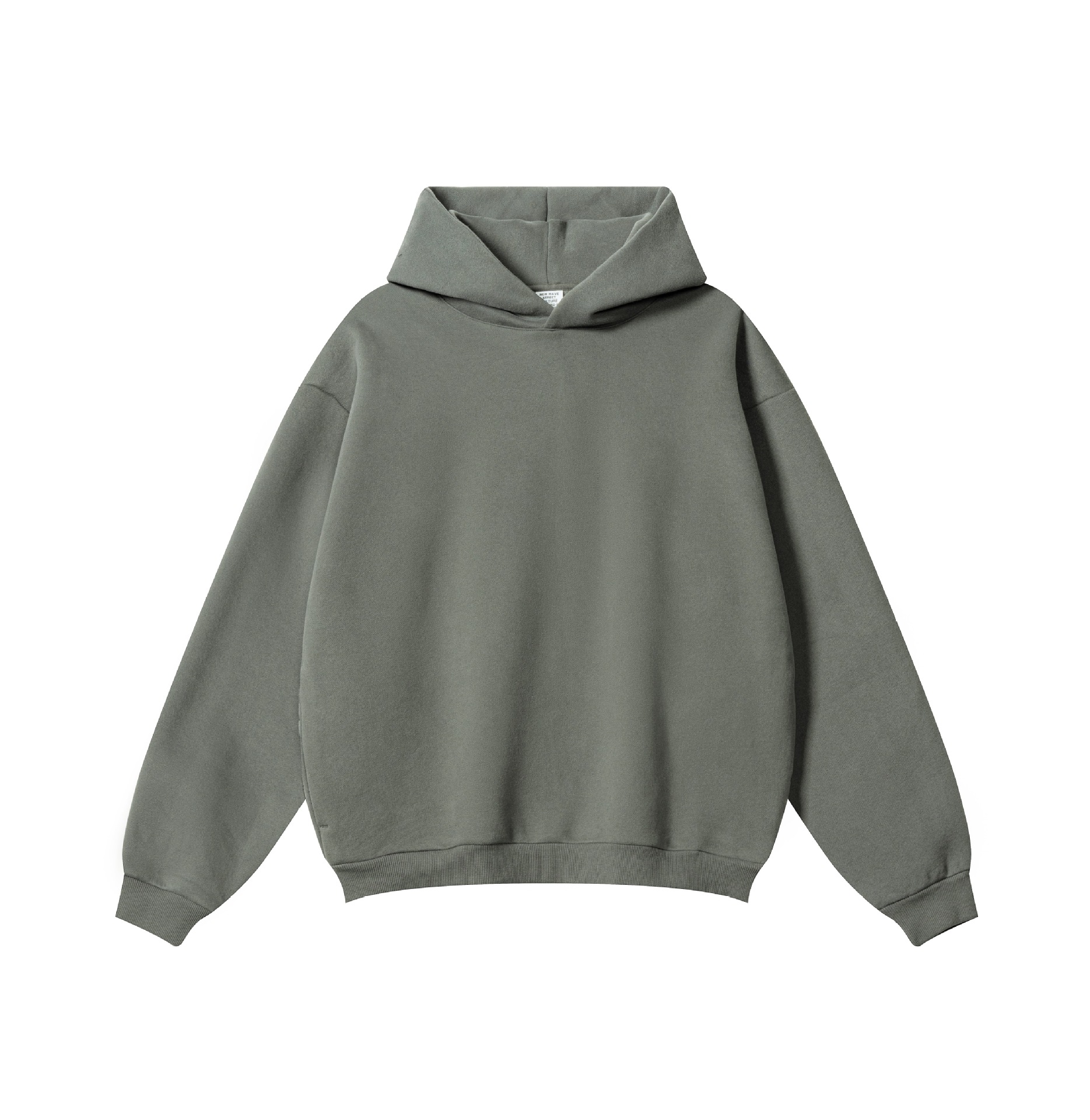 Herren Hoodie Mit Fleece Futter Lässiger Strick Kapuzenpullover_voghion.com
