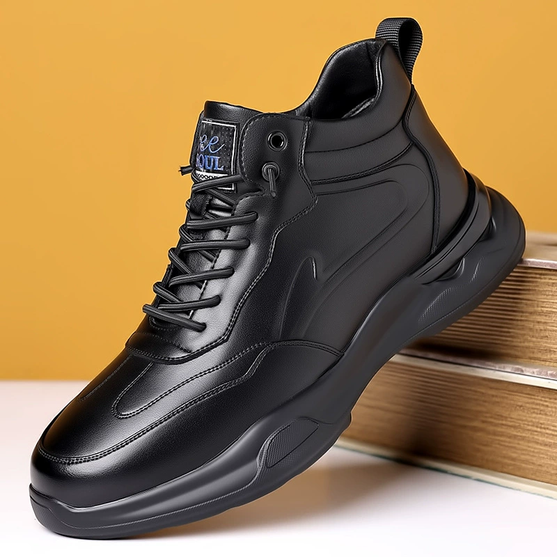 Весенняя новая бархатная теплая мужская мягкая обувь для походов на открытом воздухе повседневная обувь спортивная обувь хлопчатобумажная обувь черная мастерская обувь