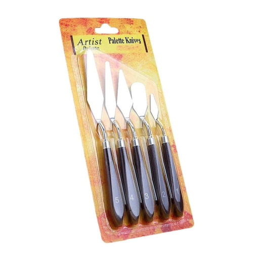 5-piece scraper set, pigment palette knife, gouache scraper, painting knife, direct supply of paint stainless steel art scraper from the manufacturer